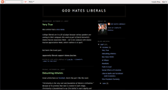 Desktop Screenshot of godhatesliberals.blogspot.com