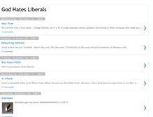 Tablet Screenshot of godhatesliberals.blogspot.com