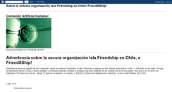 Desktop Screenshot of advertenciachile.blogspot.com