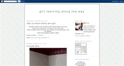 Desktop Screenshot of girllearningalongtheway.blogspot.com