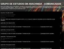 Tablet Screenshot of grupoestudosarachnida.blogspot.com
