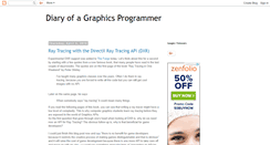 Desktop Screenshot of diaryofagraphicsprogrammer.blogspot.com