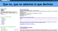 Desktop Screenshot of nosabemosloquedecimos.blogspot.com