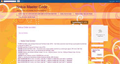 Desktop Screenshot of nokiamastercode1.blogspot.com