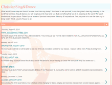 Tablet Screenshot of christiansinganddanceschool.blogspot.com