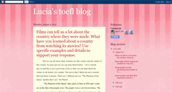 Desktop Screenshot of luciatoefl.blogspot.com