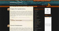 Desktop Screenshot of islam-economy.blogspot.com