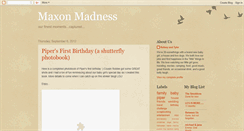 Desktop Screenshot of maxonmadness.blogspot.com