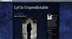 Desktop Screenshot of lyfisunpredictable.blogspot.com