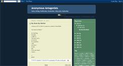 Desktop Screenshot of antagoniste.blogspot.com