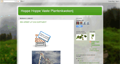 Desktop Screenshot of hoppehoppevasteplantenkwekerij.blogspot.com