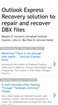Mobile Screenshot of outlookexpress-recovery.blogspot.com