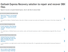 Tablet Screenshot of outlookexpress-recovery.blogspot.com