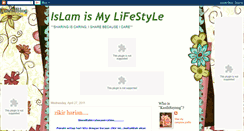 Desktop Screenshot of islammylifestyle.blogspot.com