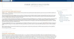 Desktop Screenshot of fiber-optics-solutions.blogspot.com