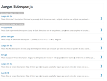 Tablet Screenshot of juegos-bobesponja.blogspot.com