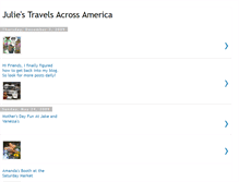 Tablet Screenshot of juliestravelsacrossamerica.blogspot.com