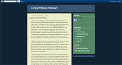 Desktop Screenshot of livingwithoutwalmart.blogspot.com