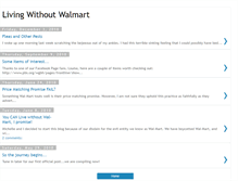 Tablet Screenshot of livingwithoutwalmart.blogspot.com