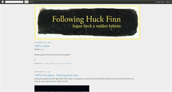 Desktop Screenshot of followinghuckfinn.blogspot.com