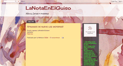 Desktop Screenshot of lanotaenelguiso.blogspot.com