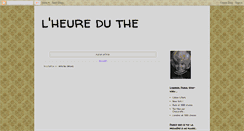 Desktop Screenshot of alheureduthe.blogspot.com