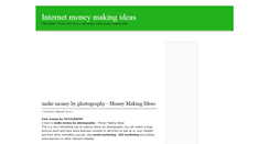 Desktop Screenshot of internet-moneymakingideas.blogspot.com