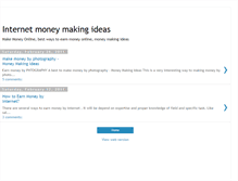 Tablet Screenshot of internet-moneymakingideas.blogspot.com