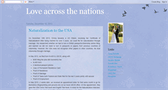 Desktop Screenshot of loveacrossthenations.blogspot.com