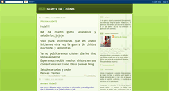 Desktop Screenshot of guerrasdechistes.blogspot.com