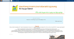 Desktop Screenshot of chuyenbacgiang.blogspot.com