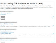 Tablet Screenshot of gce-maths.blogspot.com