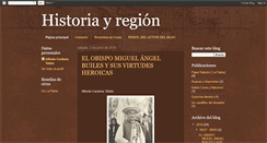 Desktop Screenshot of historiayregion.blogspot.com