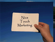 Tablet Screenshot of nicetouchmarketing.blogspot.com