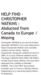Mobile Screenshot of christopher-watkins.blogspot.com