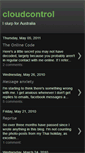 Mobile Screenshot of cloudcontrol.blogspot.com