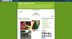 Desktop Screenshot of animalvegetableseattleatlanta.blogspot.com