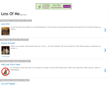 Tablet Screenshot of lessofme-lora.blogspot.com