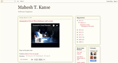 Desktop Screenshot of maheshkanse.blogspot.com