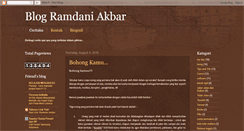 Desktop Screenshot of blogramdani.blogspot.com
