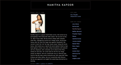 Desktop Screenshot of namithakapoor123.blogspot.com