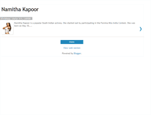 Tablet Screenshot of namithakapoor123.blogspot.com