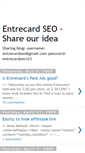 Mobile Screenshot of entrecardseo.blogspot.com