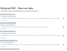 Tablet Screenshot of entrecardseo.blogspot.com
