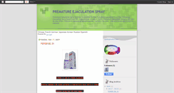 Desktop Screenshot of premature-ejaculation-spray.blogspot.com