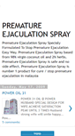 Mobile Screenshot of premature-ejaculation-spray.blogspot.com