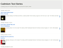 Tablet Screenshot of cadmiumtextseries.blogspot.com