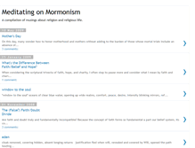 Tablet Screenshot of meditatingonmormonism.blogspot.com