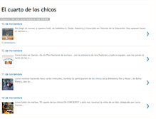 Tablet Screenshot of elcuartodeloschicos.blogspot.com