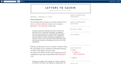 Desktop Screenshot of letterstosachin.blogspot.com